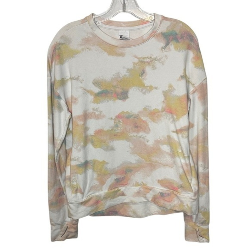 All in Motion Pastel Tie-Dye‎ Top Thumbholes Women's Medium